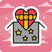 Heart Box Vector Icon