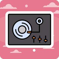 Turntable Vector Icon