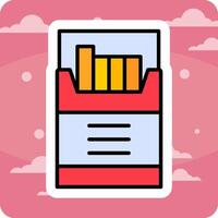 Cigarette Box Vector Icon