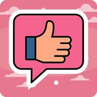 Thumbs Up Vector Icon