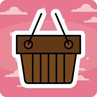 Shopping Basket Vector Icon