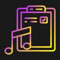 música archivo vector icono