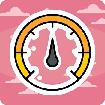 Speedometer Vector Icon
