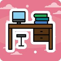 Desk Vector Icon