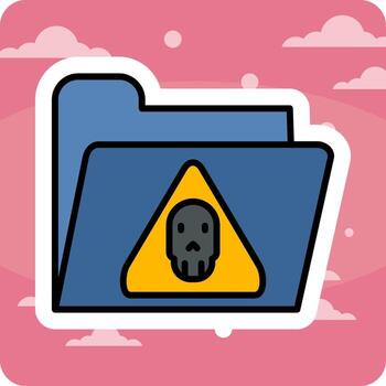 icono de vector de carpeta
