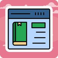 Online Book purchase Vector Icon