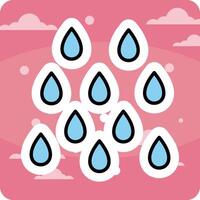 Rain Vector Icon