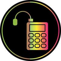 Microphone Glyph Due Color Icon vector