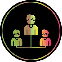 Connection Glyph Due Color Icon vector