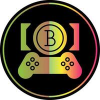 Microtransaction Glyph Due Color Icon vector
