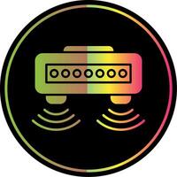 Motion Sensor Glyph Due Color Icon vector