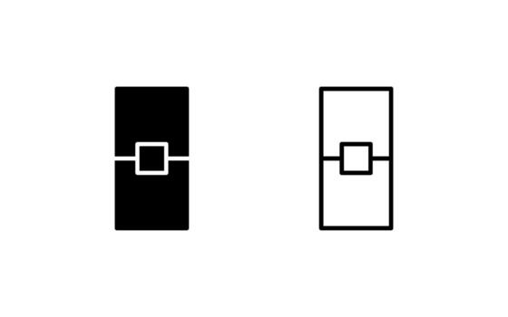 rectángulo vector icono
