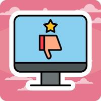 Bad Review Vector Icon