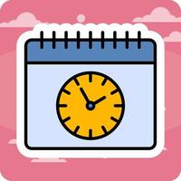 icono de vector de horario