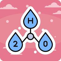 H2o Vector Icon