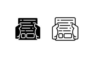 icono de vector de documento