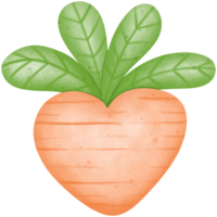cœur en forme de carotte clipart, carotte clipart, Pâques clipart. png