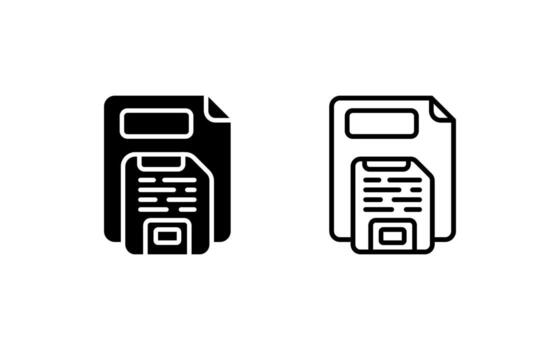 salvar botón vector icono