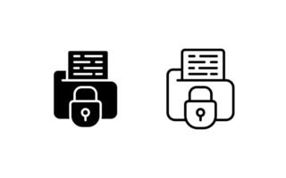 Secure Folder Vector Icon