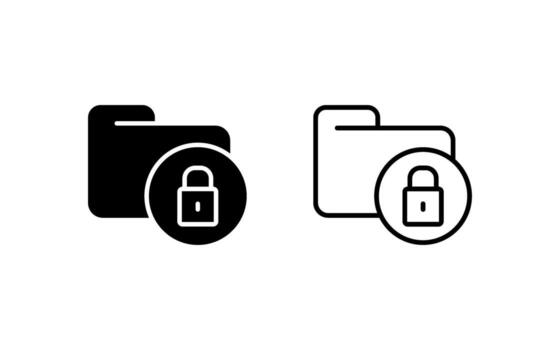 Secure Folder Vector Icon
