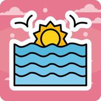 Sunset Vector Icon