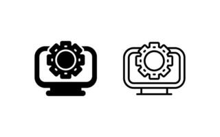 Desktop Computer Vector Icon