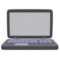 3d render illustration of laptop. Technology concept. Illustration for web or app design png