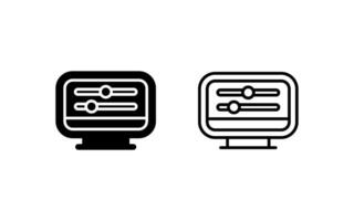 Desktop Computer Vector Icon