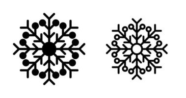 icono de vector de copo de nieve