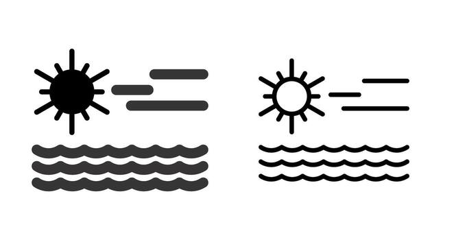 Oceano vector icono