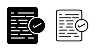 Document Approval Vector Icon