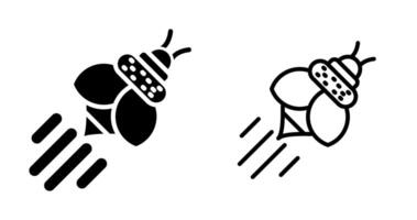 icono de vector de abeja