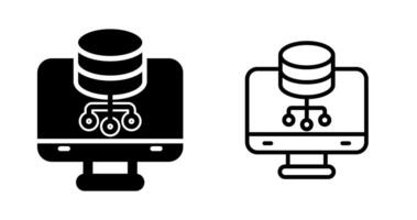 base de datos administración vector icono