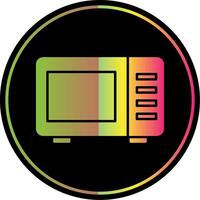 Microwave Glyph Due Color Icon vector