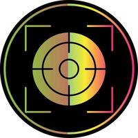 Focus Glyph Due Color Icon vector