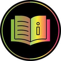 Book Glyph Due Color Icon vector