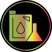 Machine Oil Glyph Due Color Icon vector