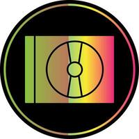 Cd Player Glyph Due Color Icon vector