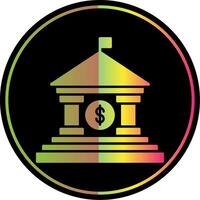 Bank Glyph Due Color Icon vector
