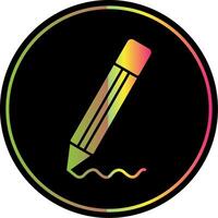 Pencil Glyph Due Color Icon vector