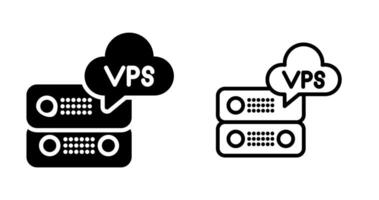 vps hospedaje vector icono