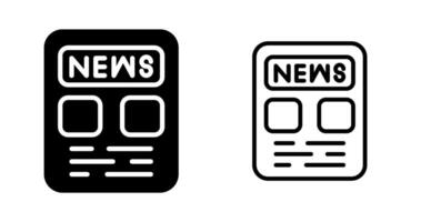 Newspaper Vector Icon