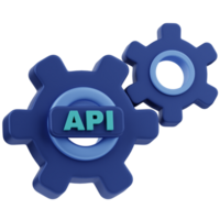 api programmation Langue 3d illustration png