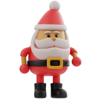 Santa Claus 3D Illustration for web, app, infographic, etc png