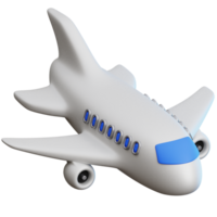 Plane travel 3D Illustration for web, app, infographic, etc png