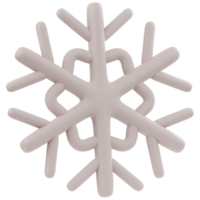 Snowflake 3D Illustration for web, app, infographic, etc png