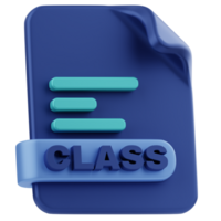 classe programmation Langue 3d illustration png