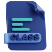 Class Programing Language 3D Illustration png