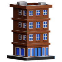 hotel reizen 3d illustratie voor web, app, infografisch, enz png