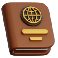 Passport travel 3D Illustration for web, app, infographic, etc png